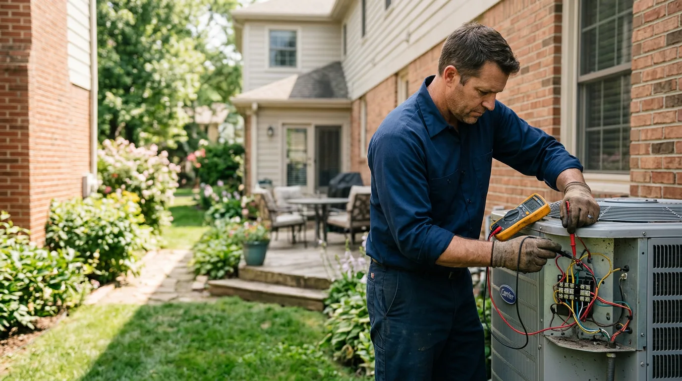 HVAC technician working near Winona, MS